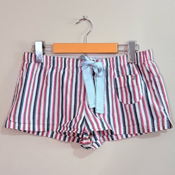 aerie Other - Aerie Pink Blue & White w Sparkle Boxer Short w Bow